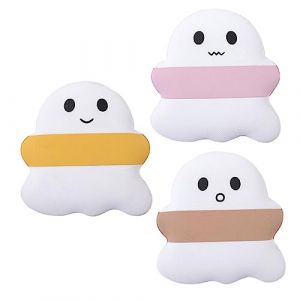 Lot de 3 &eacute;ponges de maquillage mignonnes pour poudre de visage fant&ocirc;me pour l'isolation du correcteur et du fond de teint Facile &agrave; transporter Bande de doigt pour un meilleur (Belicious Helper, neuf)