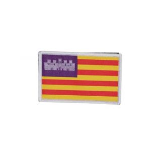Patchs brodés drapeau des Baléares aux couleurs officielles – Écusson brodé – Écusson brodé – Patch militaire (Îles Baléares) (Pandidui23, neuf)