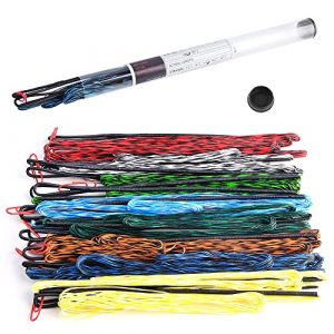 SHARROW Corde d'arc de Tir &agrave; l'arc Dacron Corde de Remplacement Faite &agrave; la Main 16 Brins Corde pour 68 70 Pouces Arc Recourb&eacute; Longbow (Bleu Noir, AMO 70"/Longueur r&eacute;elle de la Corde d'arc 170cm) (AME Archery Shop, neuf)