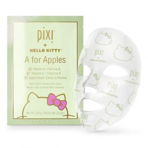 Pixi + Hello Kitty A for Apples Sheet Mask | Masque Visage Hydratant et Éclat à la Vitamine A, Vitamine C et Extrait de Pomme | Lot de 3 Masques (3 x 23 g) (Pixi Beauty FR, neuf)