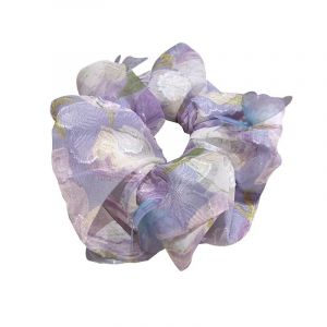 Anneau for cheveux en forme de c&oelig;ur et de papillon violet lavande - Accessoires for cheveux en forme de fleur &agrave; gros intestin for femmes et filles(Violet) (MAOXINBAIHUO, neuf)