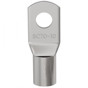 Lumonic 1x cosse tubulaire 70mm&sup2; M10 I cosse &agrave; sertir 70mm2 nue SC70-10 cosses annulaires 70mm&sup2;, cosses de c&acirc;ble 70mm&sup2; I cosse annulaire, cosses &agrave; anneau (IT-Tronics GmbH, neuf)