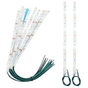 YIXISI 10 Pièces 200mm Pré Câblées LED SMD, Modélisme, 12-18V Bandes, 2335 SMD, Vert (YXS-DE, neuf)