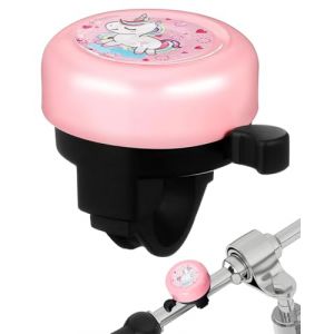 BNREOZA 1 Cloche à vélo enfant rose, mini-cloche à vélo en alliage, trottinette, vélo enfant, VTT - Accessoires vélo, licorne (CHENGhongyu, neuf)