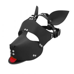 TINAYAUE Couvre t&ecirc;te forme Visage de Chien Adulte Unisexe Masque Capuche de Chien Cospaly de Chien et Propri&eacute;taire Cagoule PU - Taille Uniquee (TINAYAU, neuf)