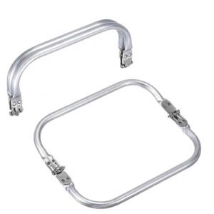 XPEX 2 Pièces Cadre De Sac À Main En Aluminium,Poignée Sac Cadre,Fermoir Porte Monnaie Couture,Kit Bricolage Tubulaire Interne De Forme Carrée M Diy Accessoire Pour Sac Au Crochet(200*90*20Mm) (160) (UAB "DAFUHUA LT", neuf)