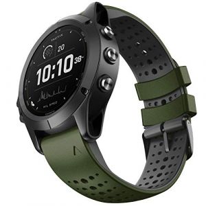 NotoCity Bracelet Fenix 6/Fenix 6 Pro de 22 mm de Largeur pour Garmin Fenix 7/Fenix 6/Fenix 5/Fenix 5 Plus/Fenix 6/Fenix 6 Pro/Forerunner 935/Forerunner 945/Approach S60/Quatix 5(arm&eacute;e Verte) (NotocityEU, neuf)