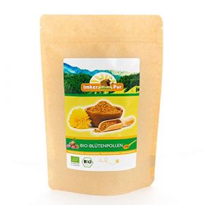 Pollen de fleurs/pollen d'abeille bio de qualité apicole haut de gamme, de la marque ImkerPur, sans résidu, sucré et doux (200 g) (ImkerPur, neuf)