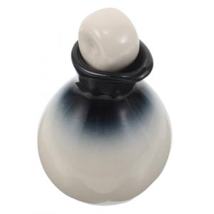 Hohopeti Flacon Diffuseur d'Huiles Essentielles en C&eacute;ramique Bleu D&eacute;grad&eacute; Flacon Doseur Bec Canard 30 Ml pour Parfums et Aromath&eacute;rapie Pot Compact Voyage S&eacute;curis&eacute; (Ingrid GL, neuf)