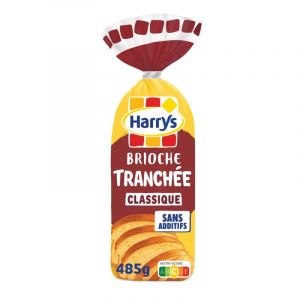 HARRYS - Brioche Tranch&eacute;e Recette Classique Nature Sans Additifs 485G - Lot De 4 - Vendu Par Lot (IC-Boutique, neuf)