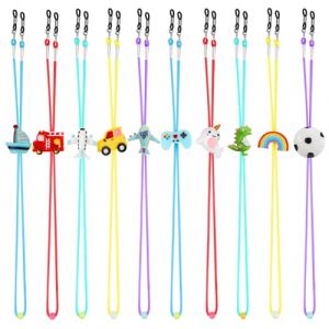 Hifot 10 Pi&egrave;ces Cordon Lunettes Pour Garcon, Corde de Lunettes R&eacute;glable Universel vec Crochets Clip Cordon Masque, Lunettes de Soleil Cordon et Lunettes Sport (XOSRT, neuf)