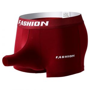 RUMAOZIA Sous-V&ecirc;tements Boxer pour Homme Sexy avec Poche Longue pour P&eacute;nis Boxershorts Sous-V&ecirc;tement &Eacute;l&eacute;phant Masculin Boule Sous-V&ecirc;tements Respirants pour Course Sissy Sport Sous-V&ecirc;tements (runBel, neuf)