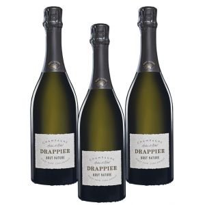 Drappier Brut Nature - Lot de 3 bouteilles de 75 cl - Champagne (Vins du Nord, neuf)