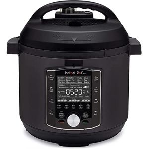 Instant Pot Pro 8, Autocuiseur Électrique Multifonction 10-en-1 - Autocuiseur, Cuiseur à Riz, Cuiseur Vapeur, Stérilisateur, Yaourtière, Sous-Vide - Acier Inoxydable Noir - 1200W, 7.6L (Kenners NL, neuf)