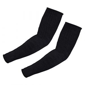 Fdit Lot de 2 manchons de protection pour bras en Kevlar résistant aux coupures et à la chaleur Noir (Socialme-eu, neuf)