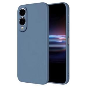 HONLEN Coque pour Samsung Galaxy S25 Edge Protection &Eacute;tui, (6.7" inches) Liquide TPU Silicone Case Anti Rayures Ultra Mince Souple Cover en Silicone Gris Lavande (HONLEN, neuf)