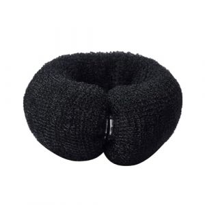 Nixiara Hot Hair Donut Shaper - French Twist Bun Hair - Filet &agrave; cheveux invisible pour et femmes - Ballerine (noir/blond) (peiz, neuf)