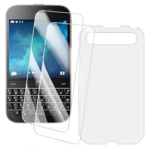 OAGELIM 2 Pack Prot&egrave;ge-&Eacute;cran + Coque Compatible avec Blackberry Classic Q20 (3.5 Pouce) Coque Impression Artistique Personnalis&eacute;e et Film Verre Tremp&eacute; (Blanc) (MILEGAO, neuf)