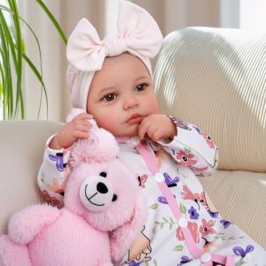 BABESIDE Bebe Reborn - Poupée Réaliste Fille en Vinyle de 20 Pouces - Bébé Poupon avec Accessoires Complets, Parfaite pour Les Câlins et Les Récréations (YUQS-SIDE, neuf)