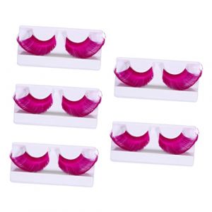 Healvian 5 Faux Cils Halloween Exag&eacute;r&eacute;s Extensions Longues Fibres L&eacute;g&egrave;res Accessoires de Maquillage Cosplay et D&eacute;guisement (Le Sengyu, neuf)