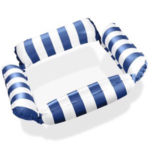 Balinco Matelas gonflable de piscine, hamac &agrave; eau avec filet, matelas gonflable &agrave; eau avec 4 chambres &agrave; air, fauteuil de f&ecirc;te de piscine, hamac pour jouets aquatiques, accessoires de piscine pour (Balinco, neuf)