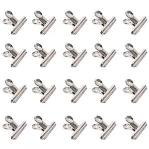 Qualsen Pinces M&eacute;tallique 22MM Argent&eacute; Pince &agrave; Dessin Pince Document Pince Bureau Pour Les &eacute;tiquettes Les images Les Documents Et Les Photos (20PACK) (QualitysenseUK, neuf)