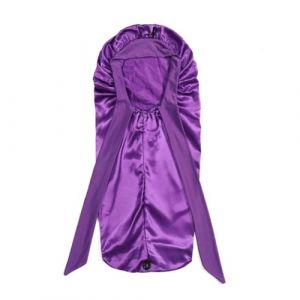 VENEKA Bonnet pour Femme, Chapeau de Couchage, Longue Queue Tressée, Cheveux de Nuit, Bonnet de Douche, pour Sauna, Bonnet de Bain, Violet Foncé (BuHuoxin, neuf)