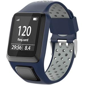 Shieranlee Sport Bracelet pour Tomtom Watch, Silicone Respirant Bracelet avec goupille &agrave; lib&eacute;ration Rapide Compatible pour Tomtom Runner 2/ Runner 3/ Spark/Golfer 2 Sports GPS Running Smartwatch (GOOSPERY-UK, neuf)