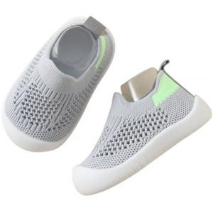 Aggroot Chaussure Premier Pas B&eacute;b&eacute; Fille Gar&ccedil;on respirants Chaussure pour B&eacute;b&eacute;s Chaussons de Marche antid&eacute;rapants Enfant Baskets (Amnllden, neuf)