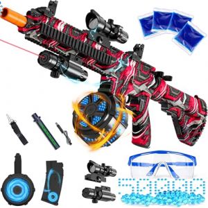 Pistolet &agrave; billes de gel &eacute;lectrique avec bombes de bain (SUPBEC EU, neuf)