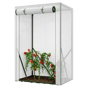PUTINEI Petite Serre de Jardin PVC,pour L&eacute;gumes Plantes Fleurs,Porte zipp&eacute;e Enroulable,Prot&eacute;ger Vos Plantes en Toutes Saisons,Serre de Jardin pour Balcon,Int&eacute;rieur & Ext&eacute;rieur(sans Cadre) (PUTINEI FIBER, neuf)