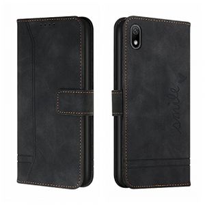 Bravoday Coque pour Huawei Y5 2019 / Honor Play 3e / Honor 8S 2019/2020, Etui Cuir avec Magnetique, Flip Pochette Housse pour Huawei Y5 2019 Protection, Noir (Bravoday, neuf)