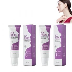 Cr&egrave;me Raffermissante pour le Cou avec Roller, Roll-On Crema Rassodante pour le Cou, Anti-rides pour cou et d&eacute;collet&eacute;, liftante et nourrissante, Efficacit&eacute; profonde et lissage des rides (XiaoF-EU, neuf)