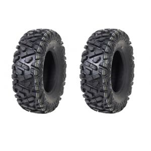 Lot de 2 pneus 26 x 8-14 P350 pour quad 205/75-14 26 x 8.00-14 HAKUBA ATV tout-terrain (INTER TYRES, neuf)