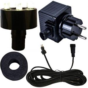 K&ouml;hko Technique d'&eacute;clairage compl&egrave;te pour fontaine avec anneau LED, c&acirc;ble d'alimentation et transformateur bleu 29002 (K&ouml;hko-Shop, neuf)