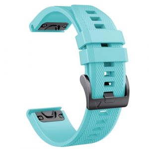 NotoCity Bracelet pour Garmin Fenix 5/6/7/7 pro/6 pro/5 plus, Bracelet Quickfit 22mm Compatible avec Garmin Forerunner 935/945/955/965, Epix Gen 2, Instinct/2, Approach S60, Quatix 5/6/7/7 pro(Menthe) (NotocityEU, neuf)