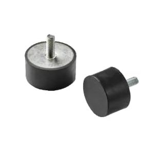 Silent Bloc M10 4pcs - 40x30 M10 - Mâle/Plat - Plot Antivibratoire en Caoutchouc (HIZLI RUBBER, neuf)