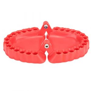 Support de bits de prothèse, organisateur de tournevis, outil d'adaptateur hexadécimal, 28 emplacements, forme de modèle sculpté 3D pour le stockage d'outils (Sans bits) (Jminyu, neuf)