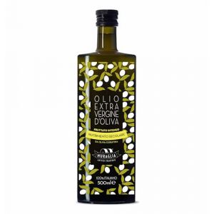 Frantoio Muraglia, Bouteille en verre d'Huile d'Olive Vierge Extra Essence Fruit&eacute; Intense 500ml (HuiledOliveItalienne, neuf)