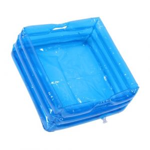 Vaguelly Bain de Gonflable Pliable Portable Bleu Bassine Polyvalente pour Pédicure Bain de Pied Extérieur Spa et Soin des Animaux Facile à Transporter (Bustling Xin, neuf)
