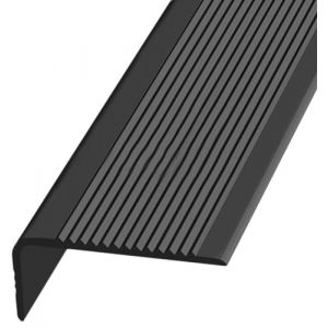 IBOWZ Nez de Marche profil&eacute; d'escalier Profil&eacute; de Protection d'angle pour Nez de Marche, en PVC, Autocollant, Largeur 7 x 3 cm, Bande de Bordure antid&eacute;rapante, Profil d'angle pour marches, Noir (HONGLIG, neuf)