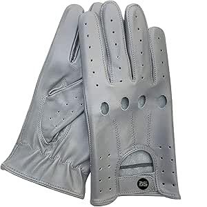 BUSINESS SQUARE BS Gants de Conduire en Cuir sans Doublure et Respirant pour Homme Style Vintage en Cuir Souple &agrave; Corde Classique &agrave; Trou Articulation Id&eacute;al pour Moto Voiture V&eacute;lo (Gris, XXL) (BUSINESS SQUARE, neuf)