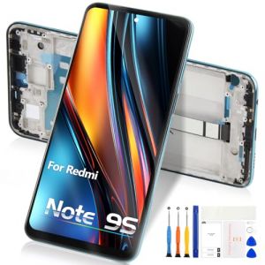 LCD Display pour Xiaomi Redmi Note 9S Écran, pour Redmi Note 9S / Note 9 Pro LCD Écrantactile pour Redmi Note 9S LCD Numériseur Assemblée avec Cadre M2003J6A1G M2003J6B2G (Atwist, neuf)