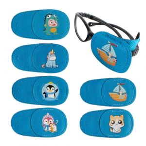 XPEX 6 Pièces Cache oeil enfant,Cache oeil pirate,Patchs Oculaires Médicaux, Cache-œil Pirate, Patchs Yeux Strabisme Ajustables Confortables, Pansements Oculaires Médicaux（oeil droit） (UAB "DAFUHUA LT", neuf)