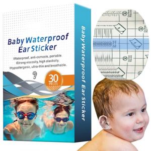 Lot de 30 cache-oreilles pour la douche - Imperméables et souples - Protection auditive confortable en film polyuréthane pour la baignoire de bébé - Protège les oreilles de ce qui est (robetak, neuf)