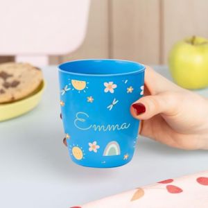 Wanapix | Gobelet en Plastique pour Enfants | Gobelet Personnalis&eacute; avec Nom |Verre Plastique Incassable Personnalis&eacute; |Coll&egrave;ge/P&eacute;pini&egrave;re/Maternelle | Sans BPA | Mug Enfant | 300 ml | Rayon de soleil (Wanapix, neuf)