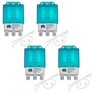 HB-DIGITAL DiseqC Commutateur avec bo&icirc;tier de protection contre les intemp&eacute;ries Full HDTV 3D 4K UHD (HB-DIGITAL, neuf)