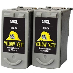YELLOW YETI PG-40 Cartouches d'encre Noir Remanufactur&eacute;es pour Canon Pixma iP2600 MP140 MP460 iP1800 iP1900 iP2500 MP190 MP210 MP220 MP170 MP180 MP160 MP450 MP470 MP150 MX310 iP1200 iP1600 iP2200 (SOKANA, neuf)