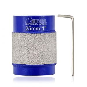 SHDIATOOL Meule Diamant&eacute;e pour Vitraux - T&ecirc;te de Meule 25mm - Outils pour Verre (SHDIATOOL, neuf)