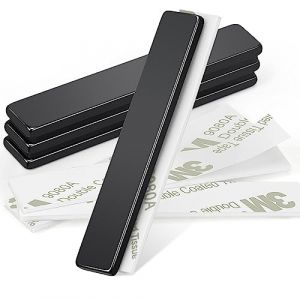 Wukong 4 Pièces Aimant Néodyme Super Puissant, 60×10×3mm Noir Aimant Autocollant Puissant, Aimant Rectangulaire Aimant Plat pour Salles d'outils, Entrepôts et Cuisines (Loonfa, neuf)